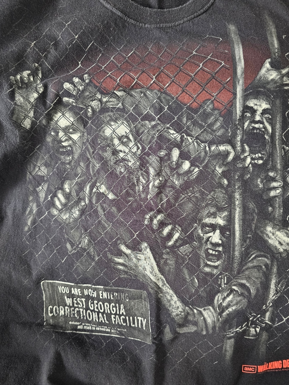 2013 AMC The Walking Dead Graphic Tee Shirt Mens Size Med Vintage